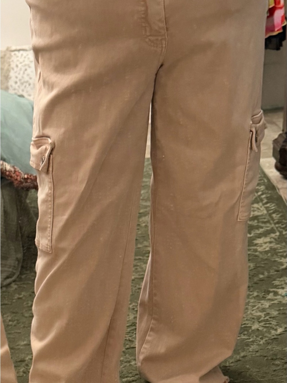 Lovervet stretchy light pink cargo pants